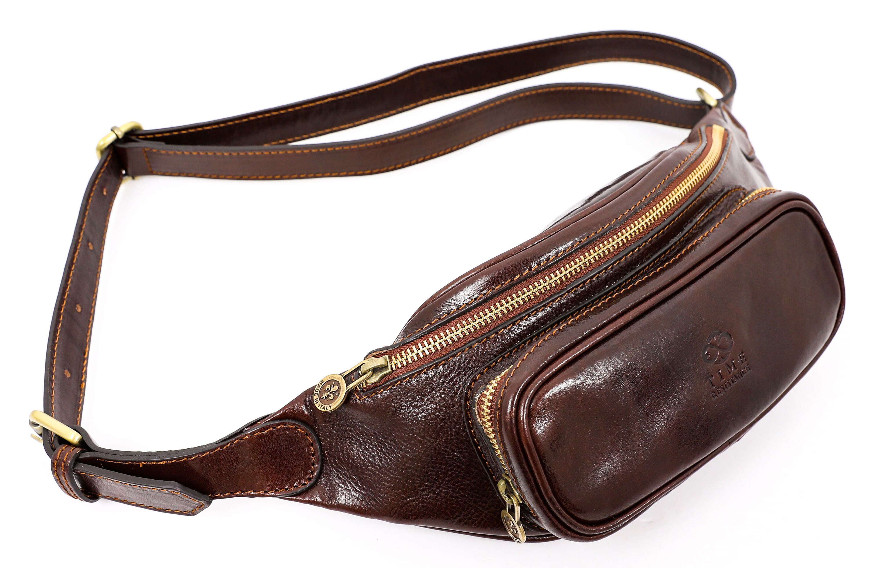 Full Grain Leather Belly Bag / Bum Bag / Waist Bag / Leather Etsy