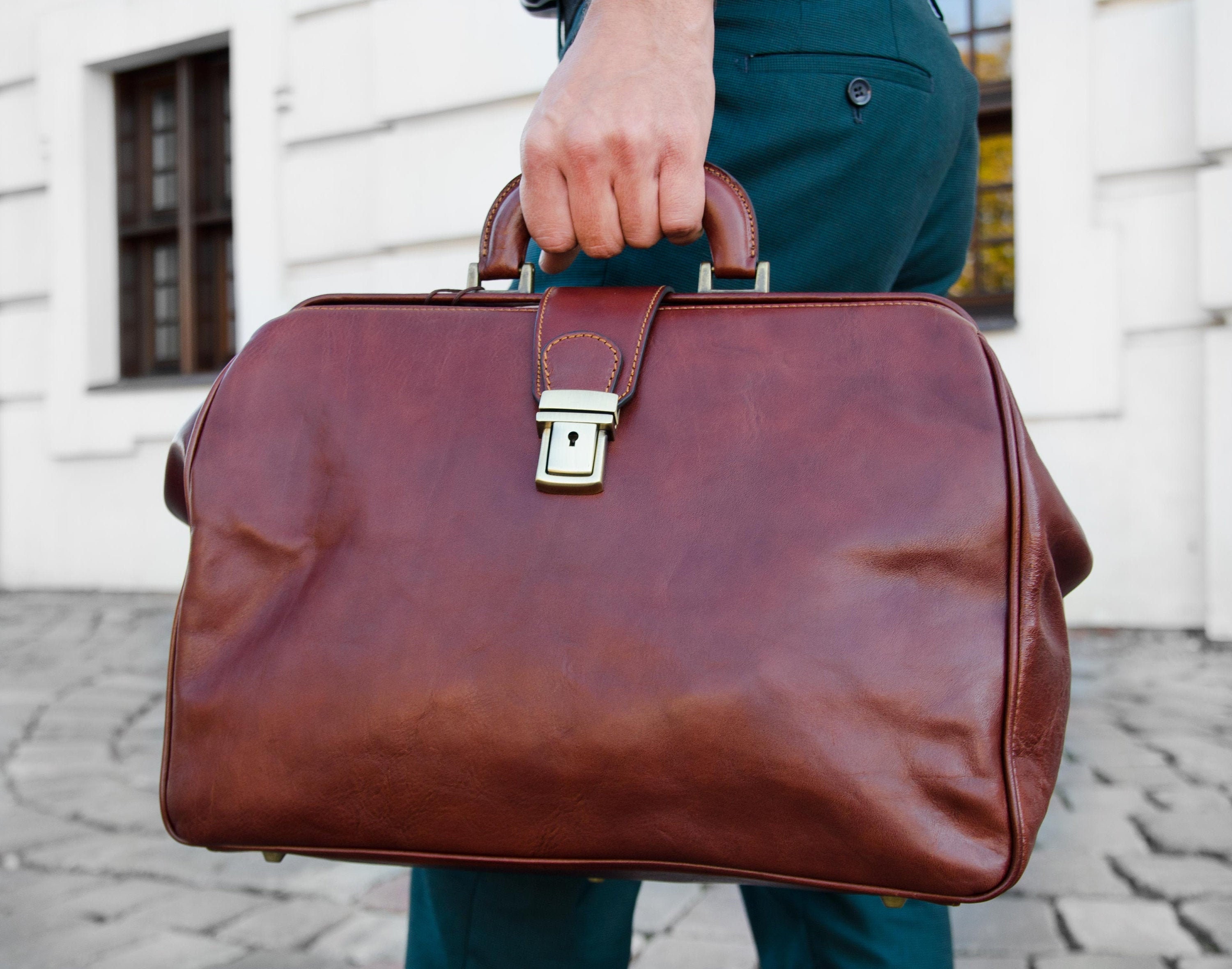 Leather Doctors Bag Men's Brown Medical Bag Doctor Bag Etsy