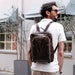 Full Grain Leather Backpack for Men, Personalized Graduation Gift for Him, Leather Rucksack, 13' Laptop backpack, Unisex Backpack