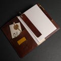 Leather Journal with Refillable A5 Notepad, Leather Writing Journal, Birthday Gift product logo