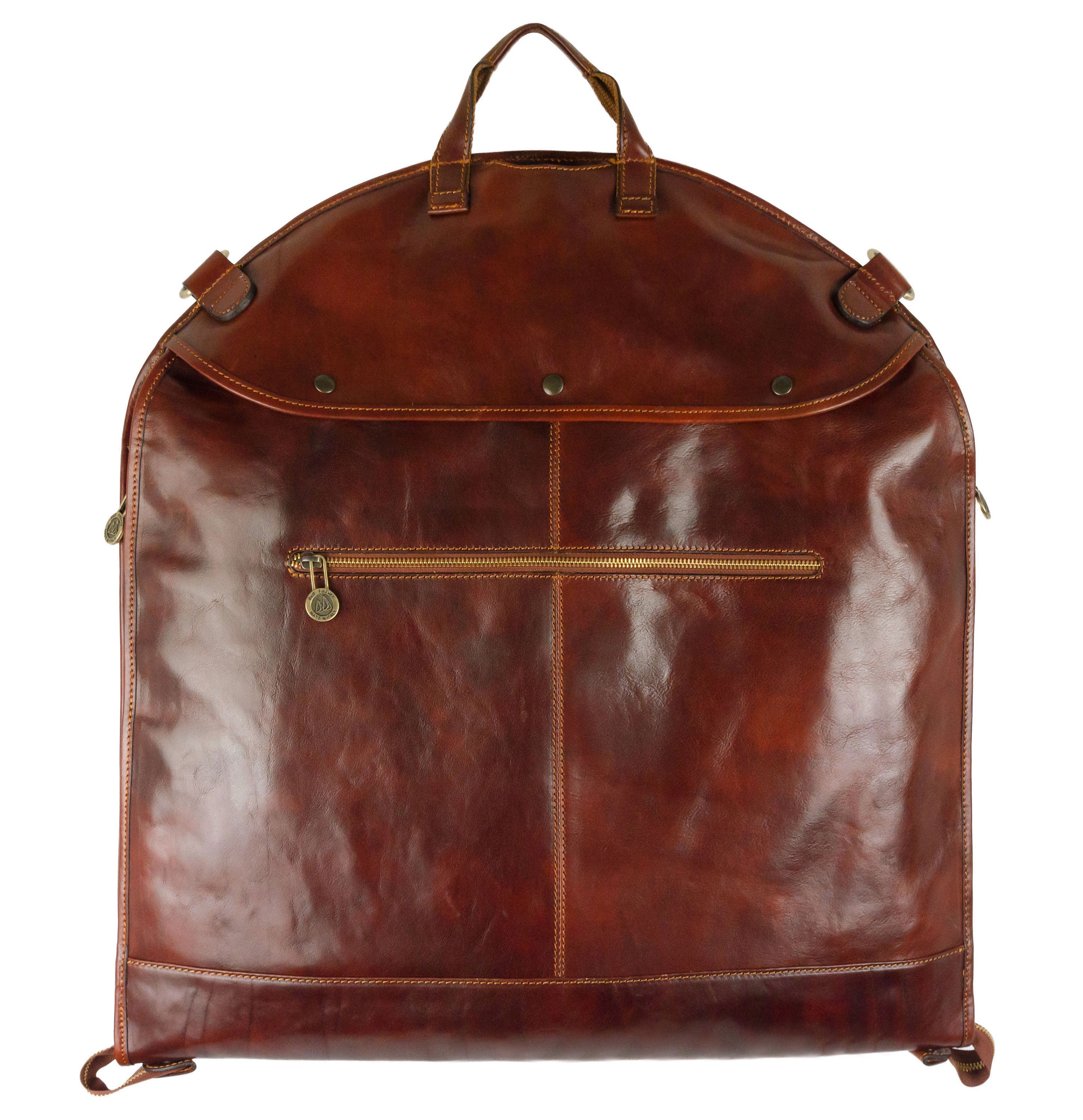 Leather Garment Bag Personalized Suit Carrier Slim Carryon Etsy