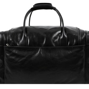 Large Travel Bag, Leather Weekender, Birthday Gift for Him, Duffel Bag for Men, Genuine Leather Travel Bag Men, Duffle Bag Black