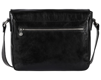 Genuine Leather ブラック メッセンジャーバッグ Firsthand/2WAY Leather Messenger Bag / 2WAYレザー