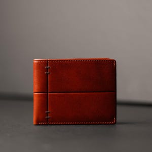 Portefeuille à deux volets, portefeuille en cuir pour homme, porte-monnaie, sac à main en cuir véritable pour lui, cadeau d'anniversaire pour lui