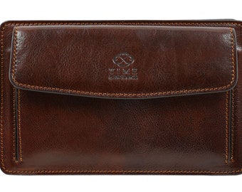 Travel Wallet, Multi-function Leather Handbag, Full Grain Leather Men's  Clutch NX006