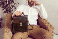 Small Leather Briefcase for Men, Full Grain Leather Handbag, Messenger Bag, Men Shoulder Bag, Personalized Gift for Him, Birthday Gift product logo