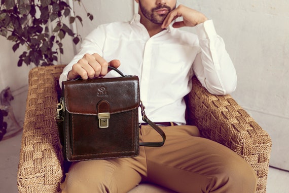 Man Bag Leather Mens Bag Messenger Bag Small Bag for Men 