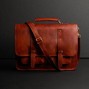 Convertible Leather Backpack Satchel Bag, Men&#39;s Brown Briefcase, Full Grain Leather Backpack, Convertible Bag, Graduation Gift for Him, Tan