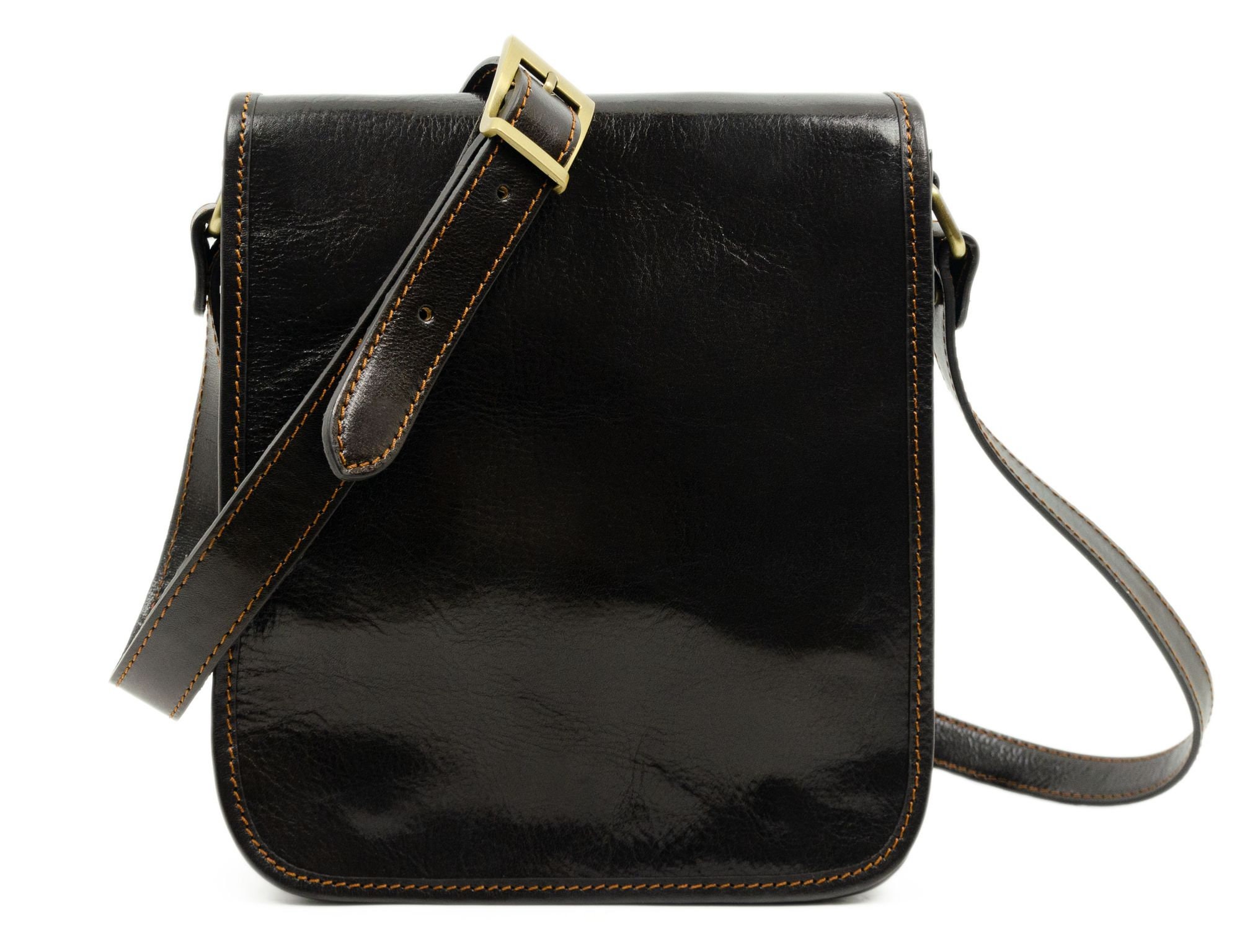 Leather Messenger Bag for Men Brown Shoulder Bag Full Grain - Etsy