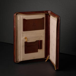 Leather Portfolio, Leather A4 Documents Folder Organizer, Business and Graduation Gift