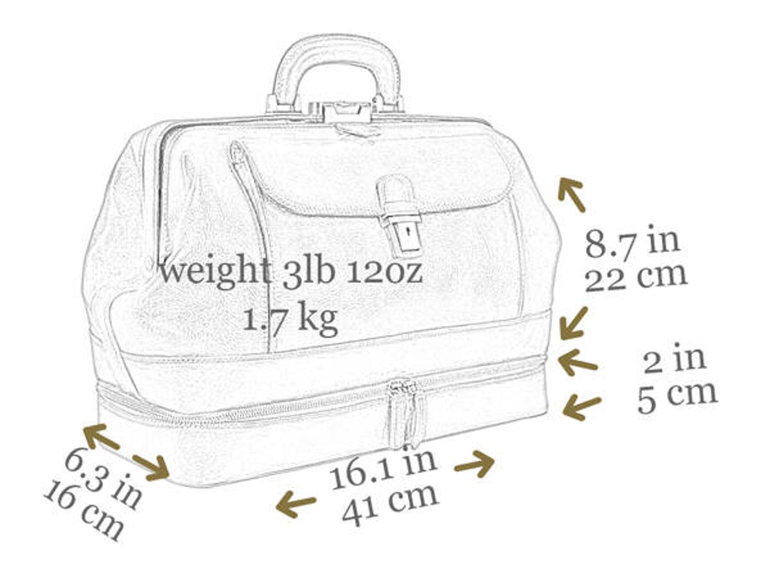 Leather Doctors Bag Medical Bag for Men Black Leather Etsy