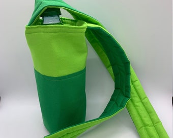 Water bottle holder, Crossbody bottle sling, kids water bottle carrier, hands free bottle holder