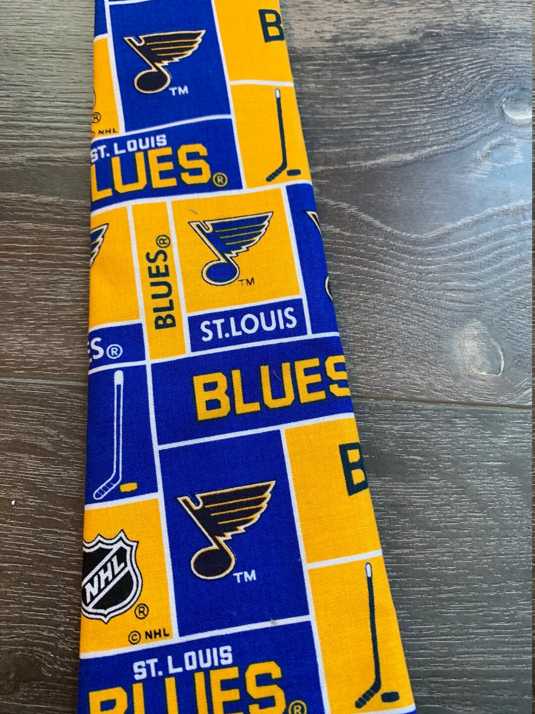 Novelty Necktie, Mens Novelty Tie, Tie Made From St Louis Blues Fabric