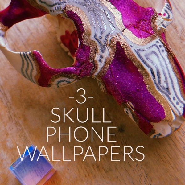 Lovely Skull Phone Wallpapers | Original Works of Art by Other Curiosities