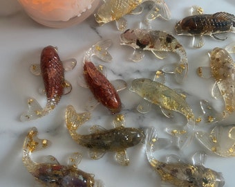 Resin Craft Crystal Chip Fish - Crystal Healing Gift For Crystal Lovers