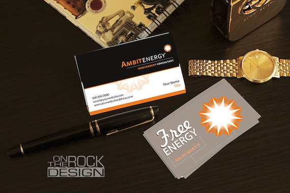 Custom Ambit Energy Business Cards Digital File Or Printing Etsy Custom Ambit Energy Business Cards Digital File Or Printing Etsy