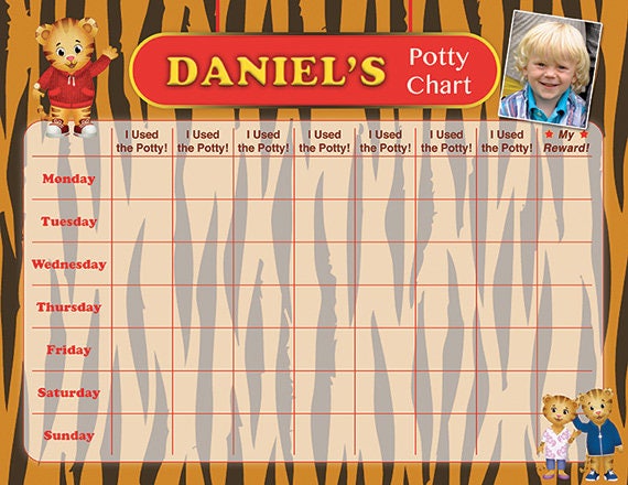 Free Daniel Tiger Potty Chart