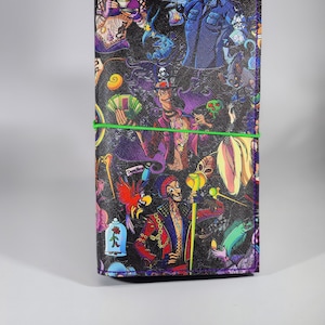 Villians Cover, Wide Hobo Notebook Cover,  Journal, Notebook, Notebook Cover, Hobo Weeks Wide Planner, Planner