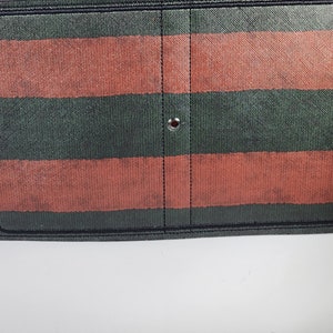 Horror Stripe A6 Faux Leather Notebook Cover: Creepy Journal