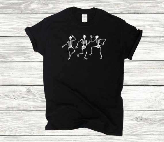 Dancing Skeletons T-shirt Halloween 