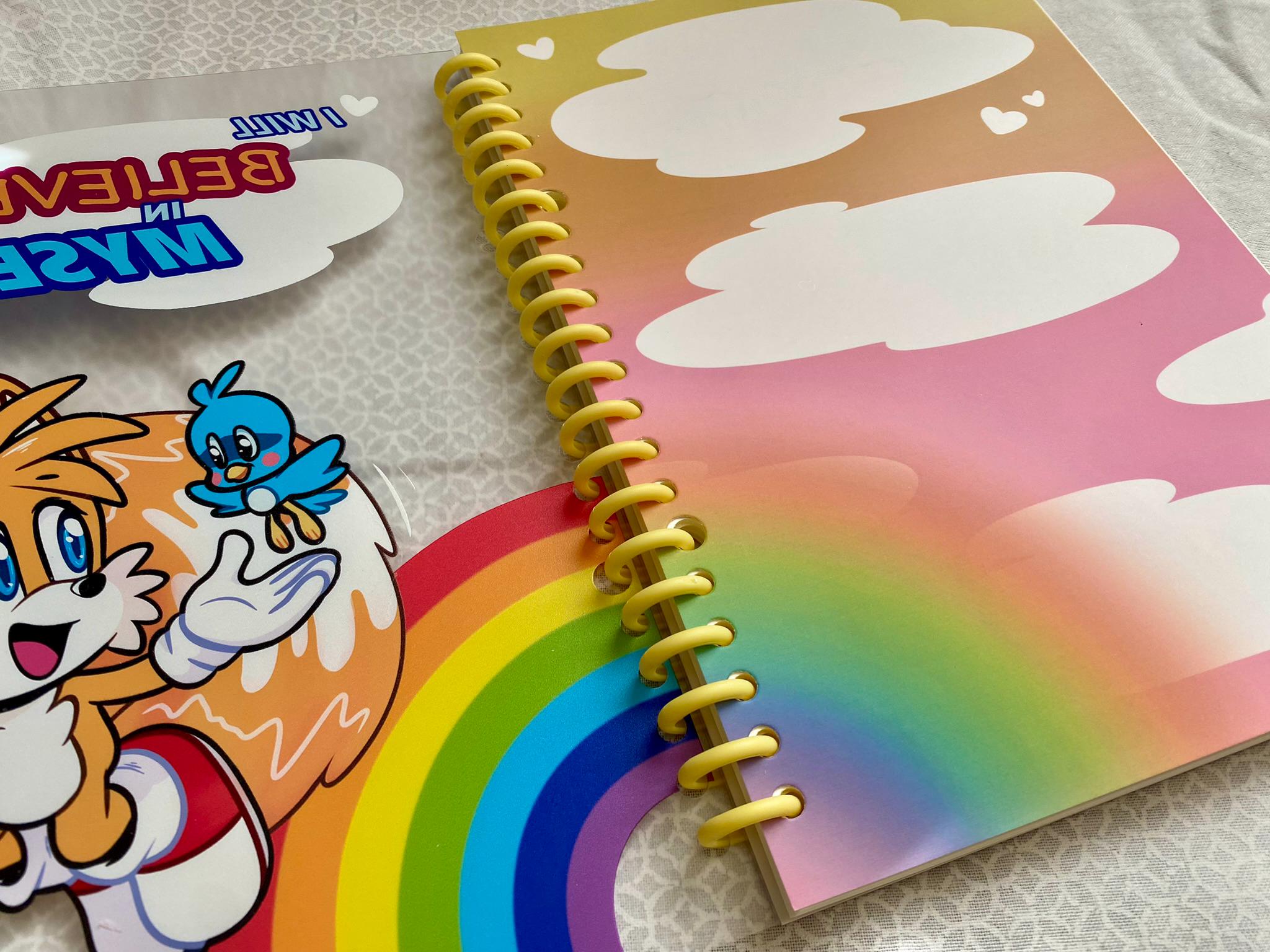 Sonic the Hedgehog or Miles Tails Prower Smart Binder Notebooks Dots Lined  Paper With Date - Etsy