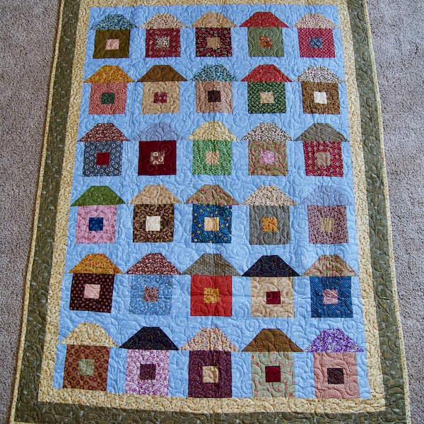 House Pattern - LAP QUILT – MultiColored