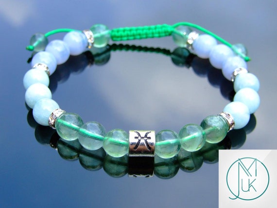 Aries Jasper Lava Birthstone Bracelet 6-9 Macrame Healing Stone Chakra Reiki With Pouch FREE UK SHIPPING