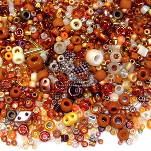 20g TOHO MIYUKI Perlen Mix TM11 Braun Kupfer Schokolade Zufalls Mix