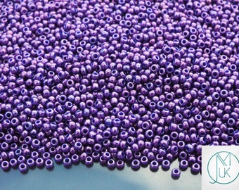 20g Toho Seed Beads 461 Higher Metallic Grape 11/0