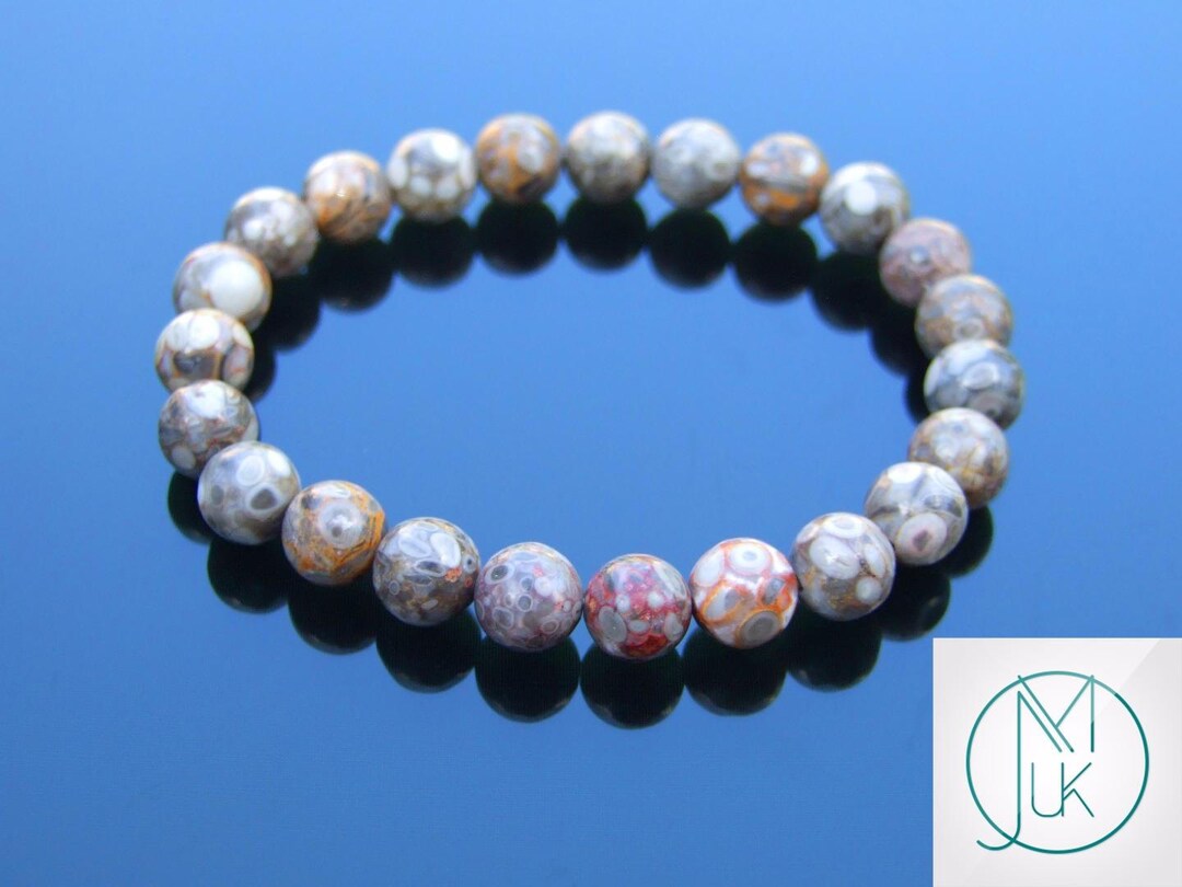 Maifanite Stone Natural Gemstone Bracelet 69'' Elasticated Healing