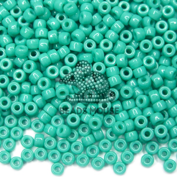 10g MATUBO™ Seed Beads 6/0 Green Turquoise Opaque 4mm Czech Seed Beads Jewellery Making