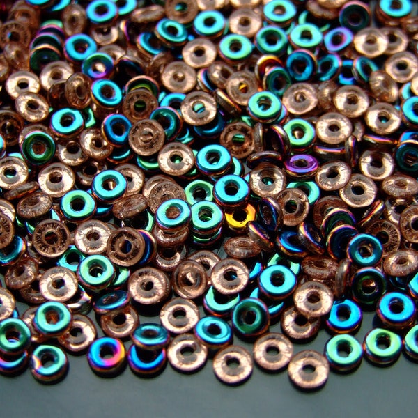 5g O Beads 3.8x1mm Crystal Sliperit O-Ring High Quality Czech Pressed Beads Donut beads Spacer beads