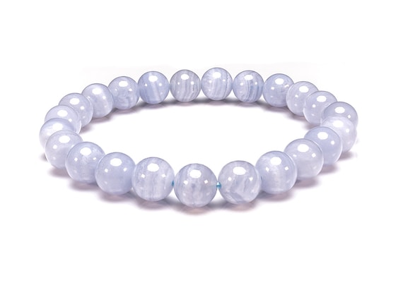 Blue lace agate bracelet best sale uk