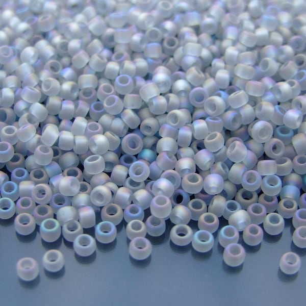 10g 176af Transparent Rainbow Frosted Black Diamond Toho Seed Beads 8/0 3mm Japan Beads Jewellery Making