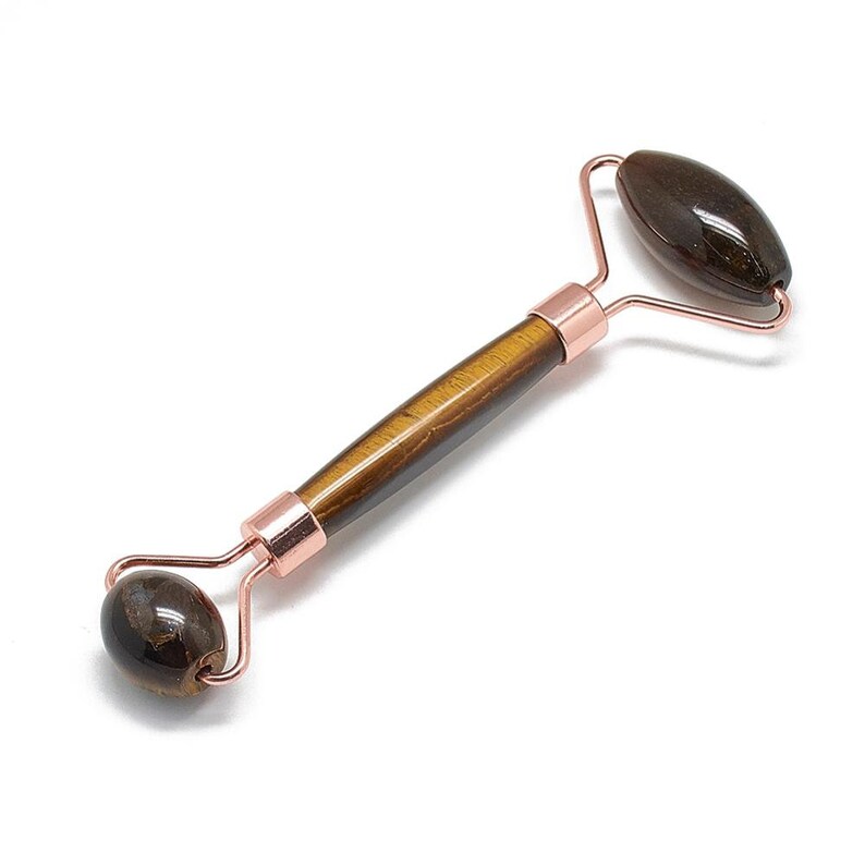 Tigers Eye Gemtone Face Massager Roller Spa Head Neck Body Facia Tigers Eye Gemtone Face Massager Roller Spa Head Neck Body Facia