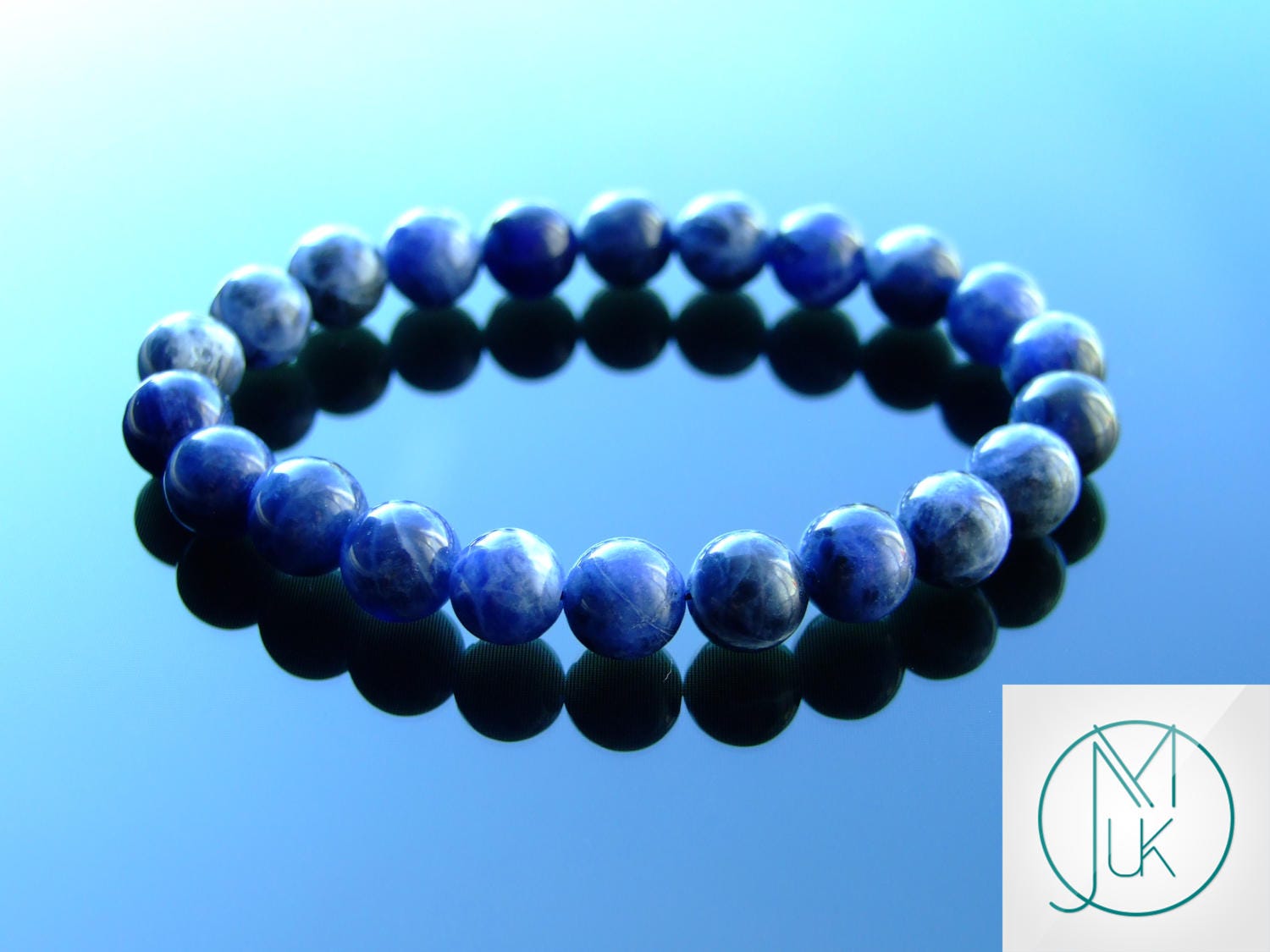 Couple Moonstone Lapis Lazuli Natural Gemstone Bracelet Beaded 6-9 Elasticated Healing Stone Chakra Reiki With Pouch FREE UK SHIPPING
