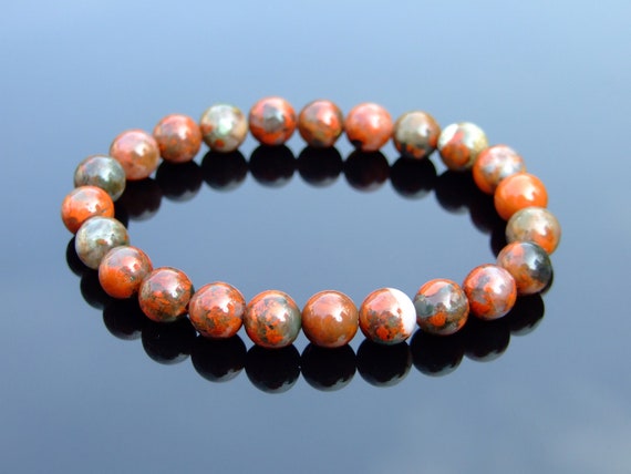 Black Onyx Natural Gemstone Bracelet 6-9/'/' Elasticated Healing Stone Chakra