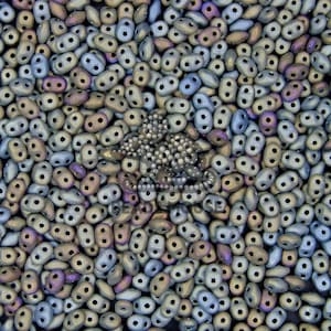 MATUBO SuperDuo Beads Matte IRIS Braun | 21115JT | Zwillingsperlen | Zwei Loch Superduo Tschechische Glasperlen | Schmuckherstellung | Perlen UK