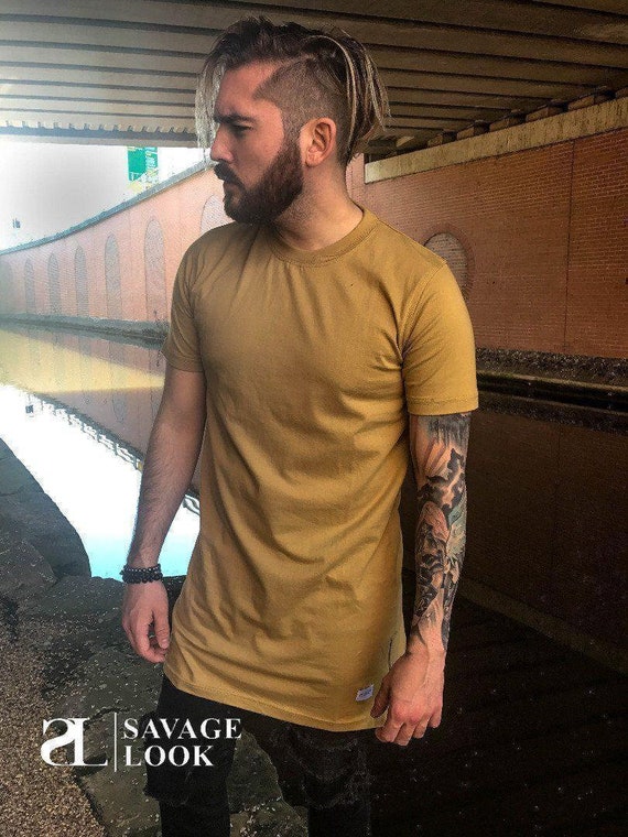 Camiseta hombre Talla S Streetwear Longline Short Sleeve - Etsy México