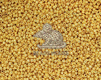 11/0 TOHO Seed Beads PF557 PermaFinish Galvanized Starlight | Jewellery Making | High Quality Beads | TOHO Rocailles | TR-11-PF557