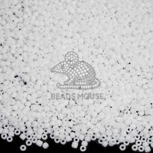 8/0 TOHO Seed Beads 41 Opaque White | Jewellery Making | High Quality Beads | Rocailles | TR-08-41 | Beads Uk