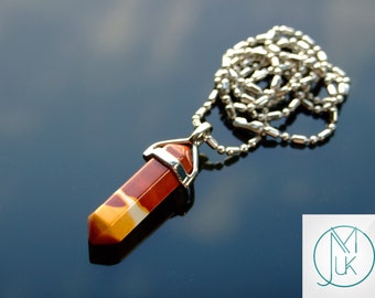 Gemstone Necklace Mookaite Natural Point Pendant