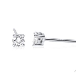 Diamond Stud Earrings, Girlfriend Jewelry Gift idea, Ladies Stud Earrings, Small Diamond Studs Set
