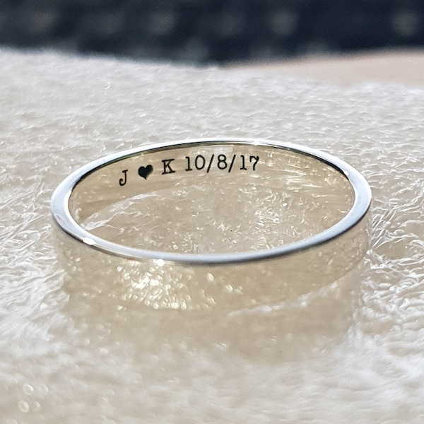 His and Her Promise Rings Etsy