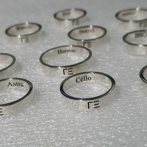 4 mm チーム フレンド グループ リング 友達用マッチングリングセット 女の子のベストフレンズリング 友情ジュエリーバンド BFFリング 2 3 4 5 6 7 8 9 10用