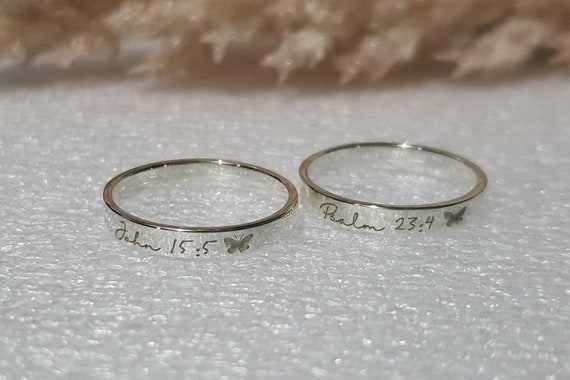 Faith Engraved Band Ring Sterling Silver, 5 Faith Engraved Band Ring Sterling Silver, 5