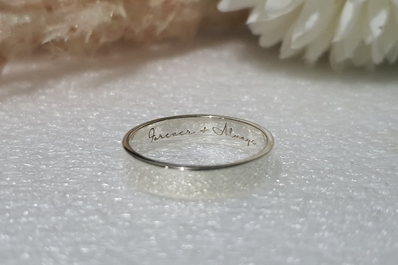 Forever and always couple rings best sale