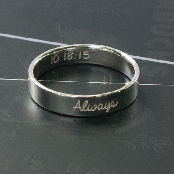 Couple's Handwriting Ring Set | Vansweden Jewelers