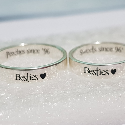 3mm Trio BEST FRIEND RINGS for 3 Friendship Ring for 4 Triple Etsy