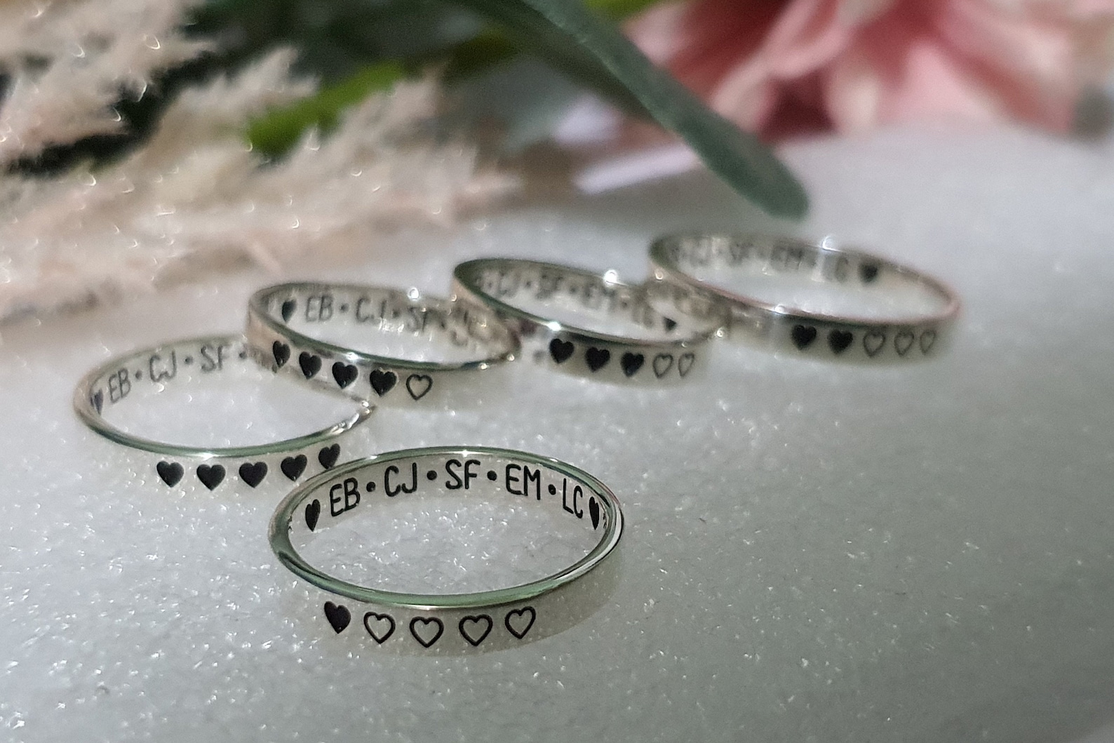 3 Mm TRIO FRIENDSHIP RING for 3 Best Friend Rings Engrave Etsy